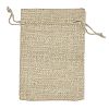 Christmas Printed Burlap Packing Pouches Drawstring Bags ABAG-Q053-02A-07-2