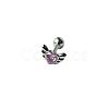 Angel Wing Heart 316L Surgical Stainless Steel Pave Cubic Zirconia Tongue Rings FS-WG901EE-05-1