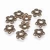 Tibetan Style Alloy Bead Caps X-MLF10597Y-NF-1