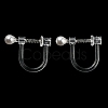 Resin Clip-on Earring Findings FIND-H046-08-2