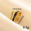 Vintage 304 Stainless Steel Enamel Cuff Ring VC4808-3-1