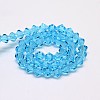 Imitate Austrian Crystal Bicone Glass Beads Strands GLAA-F029-4x4mm-19-2