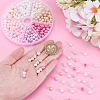 296Pcs 8 Ccolors Baking Paint Pearlized Glass Pearl Round Beads HY-HY0001-07B-3
