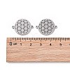 Non-Tarnish 201 Stainless Steel Sacred Geometry Links STAS-S105-JN900-4