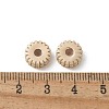 Brass Micro Pave Cubic Zirconia Daisy Spacer Beads KK-U052-32G-NF-2