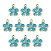 10Pcs Alloy Enamel Pendants FIND-FS0005-32B-1