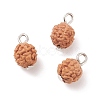 Undyed Natural Rudraksha Charms PALLOY-JF01583-2