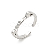 Brass Cup Peg Open Cuff Ring Settings KK-G518-06P-01-1