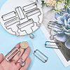 6Bags Adjustable Alloy Buckle FIND-CP0003-92A-3