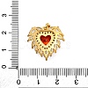 Brass Micro Pave Cubic Zirconia Pendants KK-V009-26G-02-3