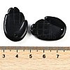 Natural Black Stone Pendants G-K359-03B-3