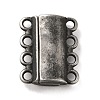 304 Stainless Steel Multi-Strands Magnetic Slide Clasps STAS-P325-05B-1