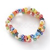 Round Mixed Style Glass Seed Beaded Finger Rings RJEW-JR00318-3