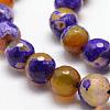 Natural Fire Crackle Agate Bead Strands G-K166-06F-10mm-07-3