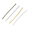 160Pcs 4 Colors Brass Flat Head Pins KK-YW0002-11-3