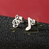 Non-Tarnish Stainless Steel Stud Earrings PW-WG16226-22-1
