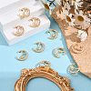 Brass Micro Pave Clear Cubic Zirconia Screw Eye Peg Bails KK-T062-110G-NF-5