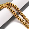 Electroplate Non-magnetic Synthetic Hematite Beads Strands G-J160-E-02-2