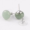 Natural & Synthetic Mixed Stone Stud Earrings G-F267-09-3
