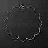 Transparent Acrylic Blank Pendants TACR-Z003-01C-2