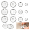 20Pcs 4 Styles 4-Hole Zinc Alloy Buttons BUTT-NB0002-12P-1