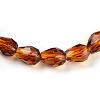 Transparent Glass Bead Strands GLAA-R024-6x8mm-M-3