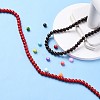 Baking Paint Glass Round Bead Strands DGLA-Q020-8mm-M-6
