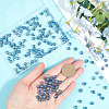 2 Strands Transparent Electroplate Glass Beads Strands EGLA-SP0001-24B-3