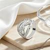 Multi Layered Zinc Alloy Rhinestone Finger Rings for Women IA4421-6-1