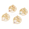 Rack Plating Alloy Enamel Pendants FIND-A040-05A-G-1