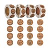 8 Rolls 4 Style Bake Theme Self-Adhesive Kraft Paper Stickers DIY-LS0003-42-1
