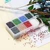 FGB 200G 8 Colors 12/0 Grade A Round Glass Seed Beads SEED-JP0010-02-2mm-5