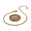 Brass Rope Chain Bracelets for Women BJEW-G735-08G-5