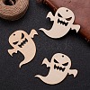 Ghost Shape Halloween Blank Wooden Cutouts Ornaments WOOD-L010-06-6
