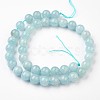 Natural Aquamarine Bead Strands G-J376-23-10mm-2