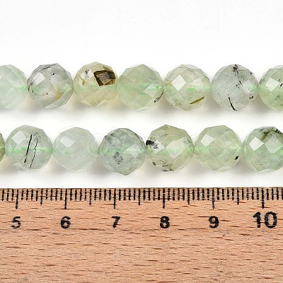 Natural Prehnite Beads Strands G-S345-10mm-28-1