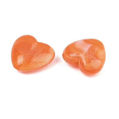 Two-tone Opaque Acrylic Beads AC-CBA8E7E-01D-1