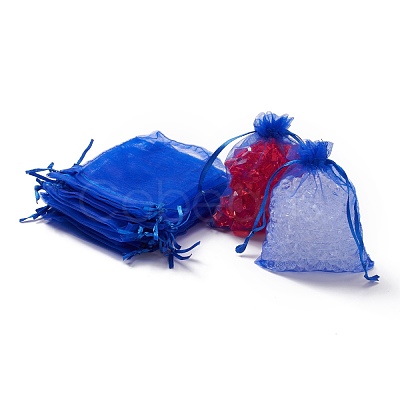 Organza Gift Bags with Drawstring OP-R016-9x12cm-10-1