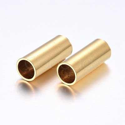 304 Stainless Steel Tube Beads STAS-O098-08G-1