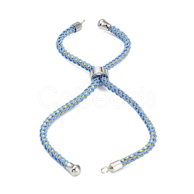Adjustable Nylon Cord Slider Bracelet Making MAK-F026-A-P-1