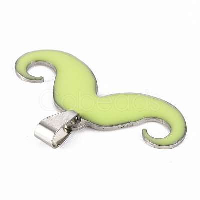 201 Stainless Steel Enamel Pendants STAS-S110-075H-1