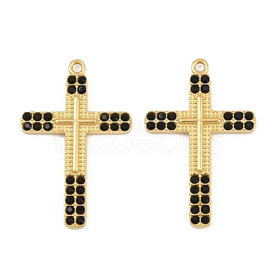 304 Stainless Steel Rhinestone Pendants STAS-P419-11G-01-1
