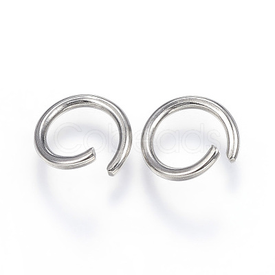 Tarnish Resistant 304 Stainless Steel Open Jump Rings A-STAS-F110-01P-1