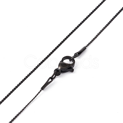 304 Stainless Steel Serpentine Chain Necklace for Men Women X-NJEW-G076-01C-EB-1
