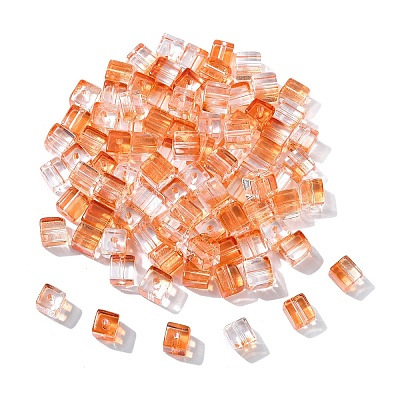 100Pcs Baking Paint Transparent Glass Beads DGLA-YW0001-35I-1