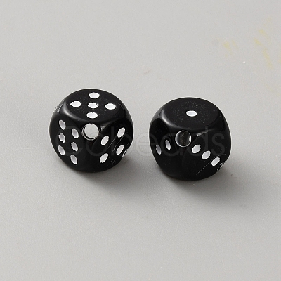 Opaque Acrylic Beads OACR-WH20002-08A-1