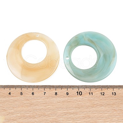 Imitation Jade Resin Pendants RE-CBA476D-01A-1