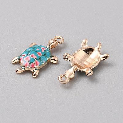 Alloy Enamel Pendants FIND-CJC0027-01G-04-1