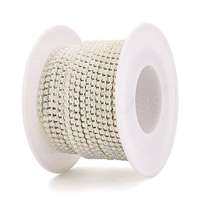 Iron & ABS Plastic Imitation Pearl Tennis Chains CH-Q006-01A-17-1