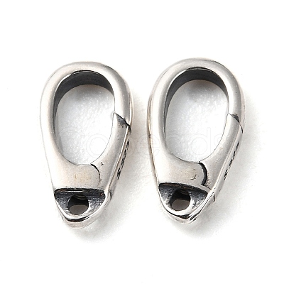 925 Thailand Sterling Silver Lobster Claw Clasps STER-D003-07AS-1